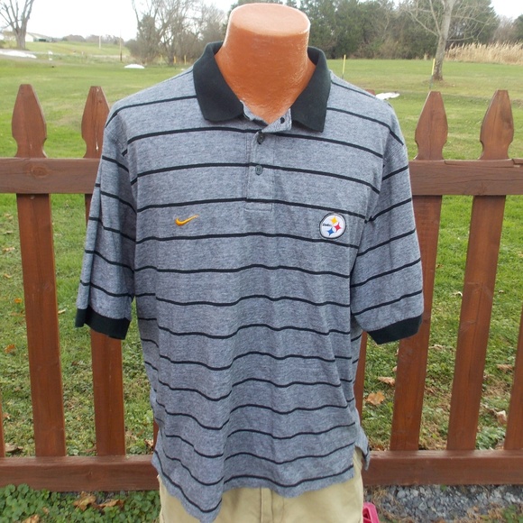 Nike Other - Nike Mens Steelers Team Polo Shirt Size Large
